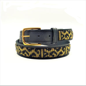 Leopard Black & Gold Belt - SALE